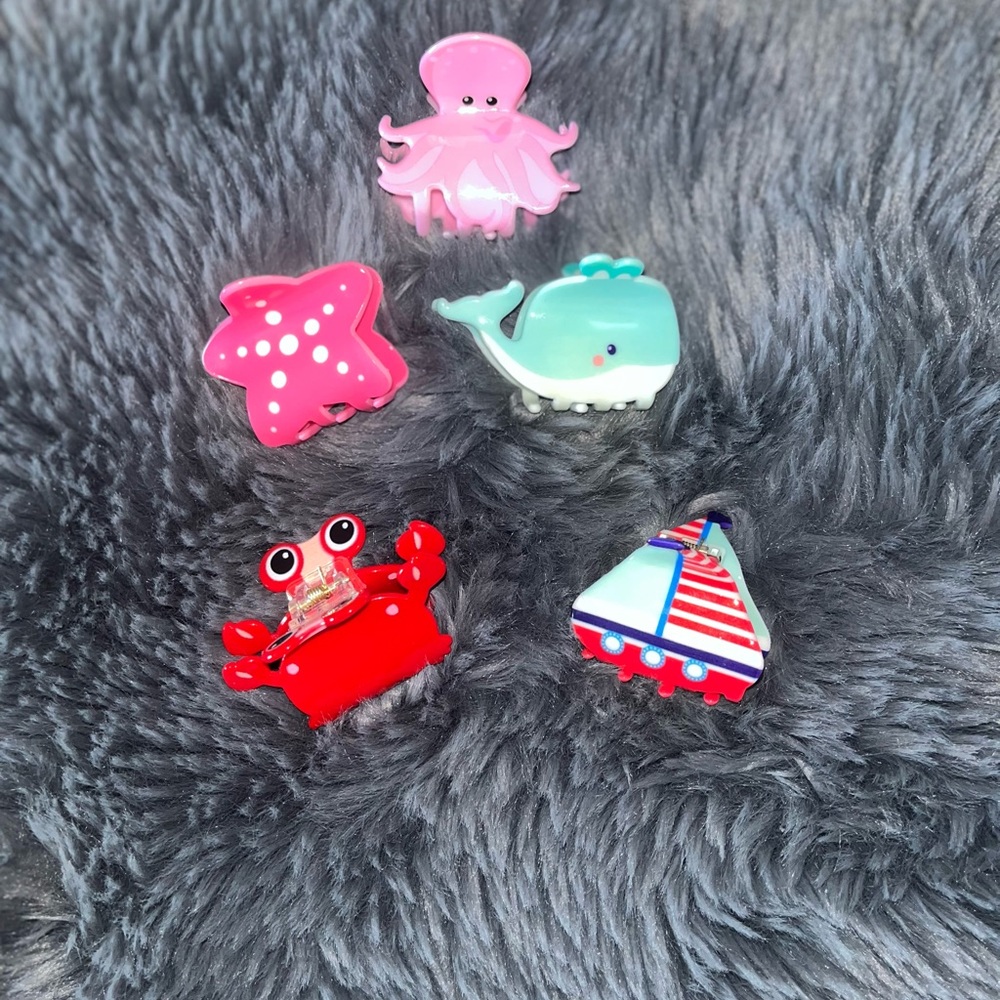 Beachy Claw Clip Set